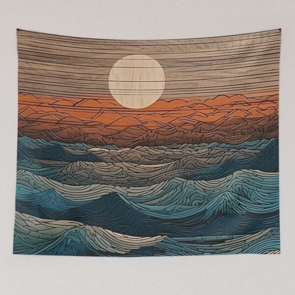 Item preview, Lunar Reflections on Timbered Waves designed and sold by UnTangle.