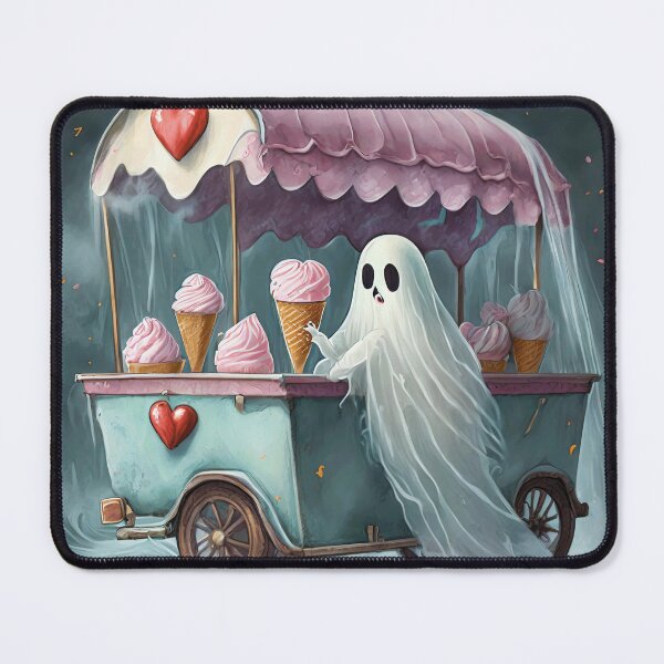 Item preview, Valentine's Day Ghost Ice Cream Vendor designed and sold by omerfdln34.