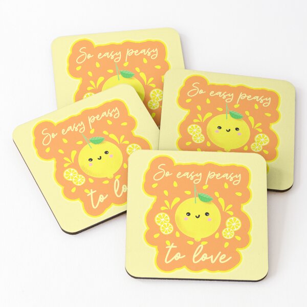 Item preview, Easy Peasy Lemon Lover Adorable Kawaii Lemons designed and sold by Renata Illustrata.