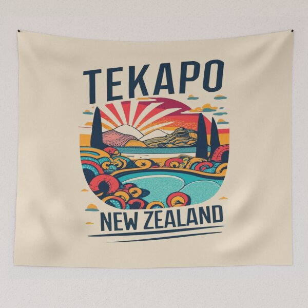 Item preview, Tekapo Hot Springs, Hot Pools New Zaland Travel, Vintage designed and sold by UrbanGraphixs.