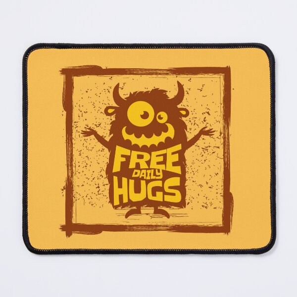 Item preview, Funny Cute Brown Monster Free Hugs Humor designed and sold by WIZECROW.
