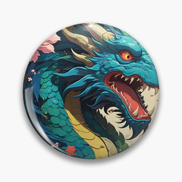 Item preview, Chinese Dragon Likes Colorful Flowers designed and sold by zorkaa1.