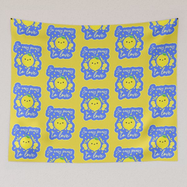 Item preview, Easy Peasy Lemon Lover Adorable Kawaii Lemons designed and sold by Renata Illustrata.