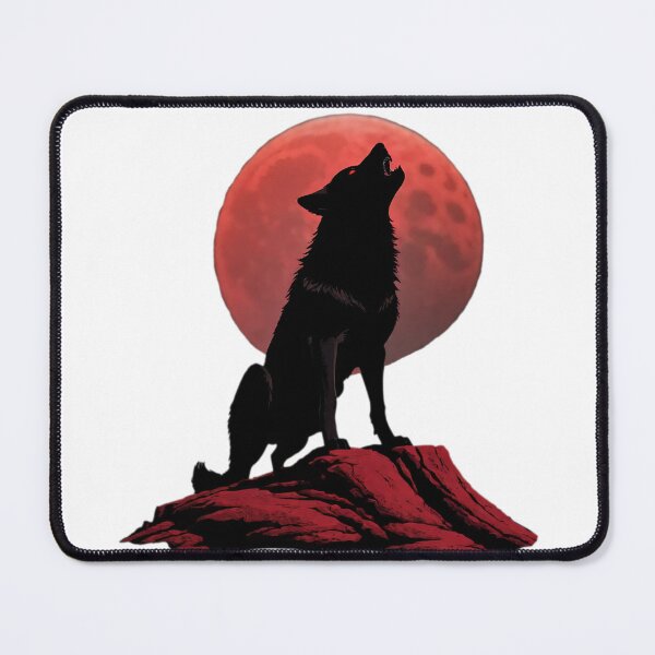 Item preview, Wolf Howl and Moon (Red) designed and sold by KeopsMurat.