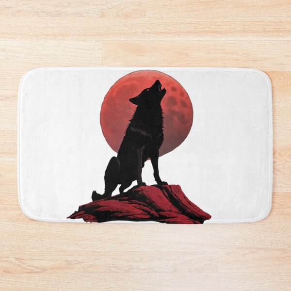 Item preview, Wolf Howl and Moon (Red) designed and sold by KeopsMurat.
