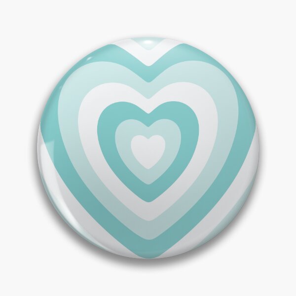 Item preview, Concentric Heart Light Teal designed and sold by LinDraws.