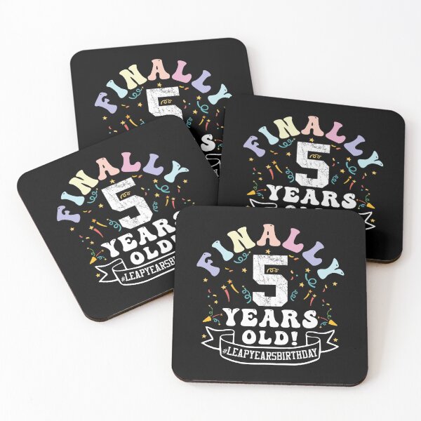 Item preview, Funny Birthday, Finally 5 Years Old! #Leap Years Birthday, A Gift for Those Born In 29 Feb designed and sold by ArtByKatti.