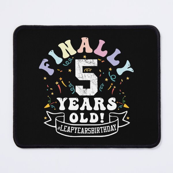 Item preview, Funny Birthday, Finally 5 Years Old! #Leap Years Birthday, A Gift for Those Born In 29 Feb designed and sold by ArtByKatti.