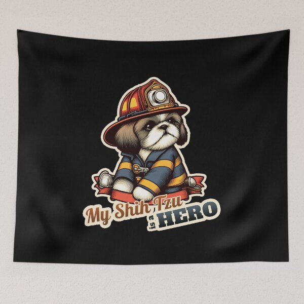 Item preview, Shih Tzu Fireman designed and sold by ThisDress.