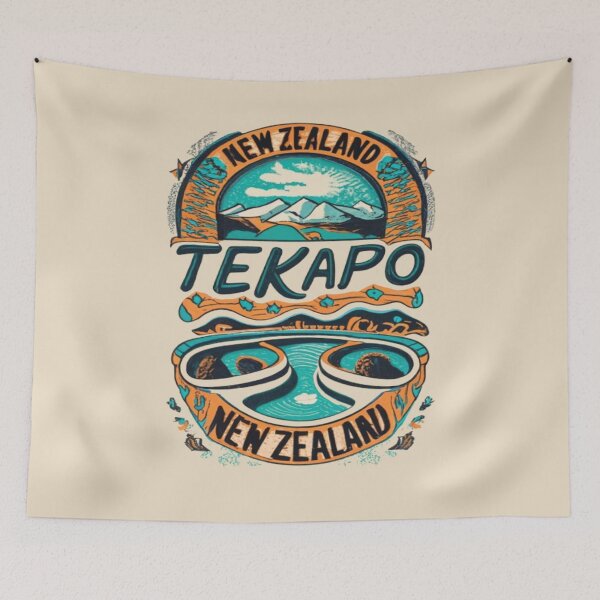 Item preview, Tekapo Hot Springs, Hot Pools New Zaland Travel, Vintage designed and sold by UrbanGraphixs.