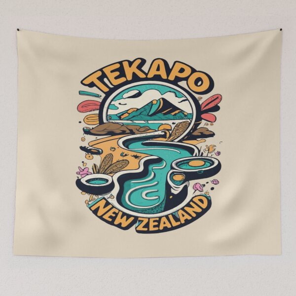 Item preview, Tekapo Hot Springs, Hot Pools New Zaland Travel, Vintage designed and sold by UrbanGraphixs.