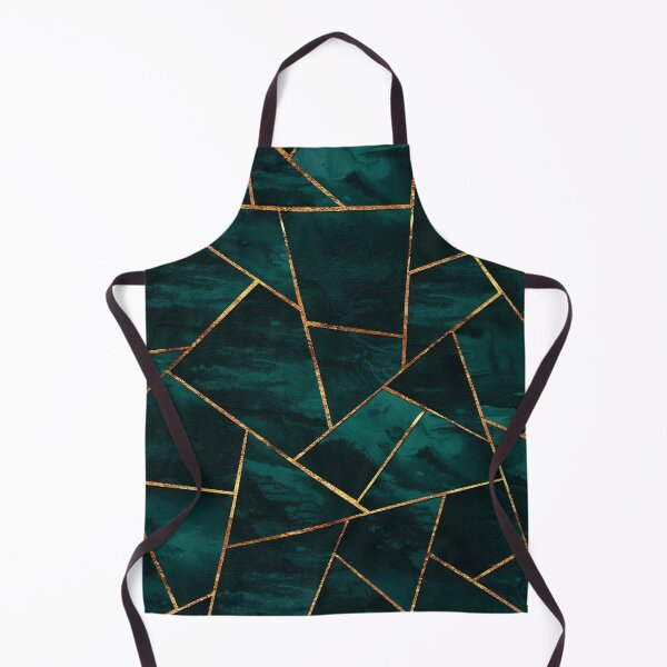 Item preview, Dark Teal Ink Copper Gold Geometric Glam #1 #geo #decor #art (Photo of Foil Only - Not Reflective) designed and sold by Anita's & Bella's Art.