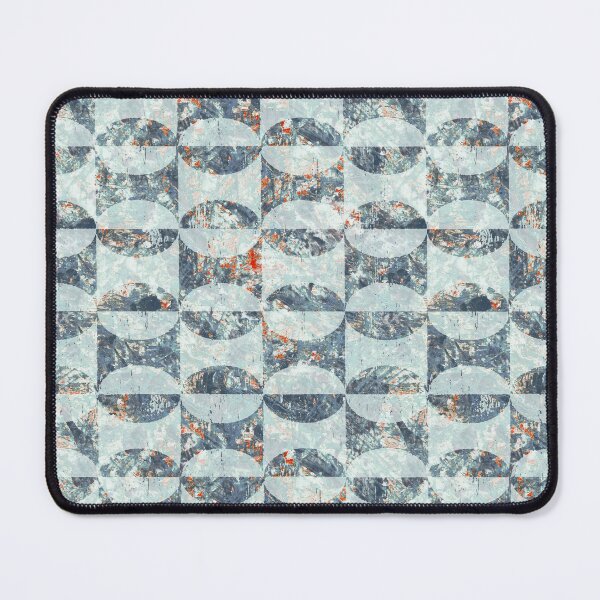 Item preview, Geometric distressed background	blue designed and sold by Alessandro Remo Mazzoni Remotextiles.