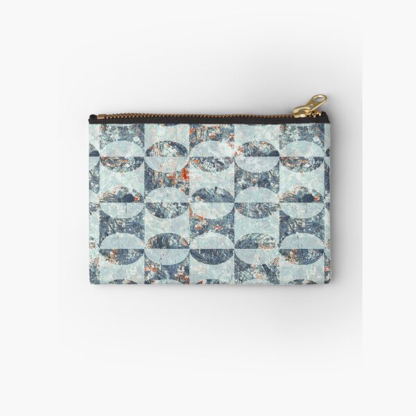 Item preview, Geometric distressed background	blue designed and sold by Alessandro Remo Mazzoni Remotextiles.