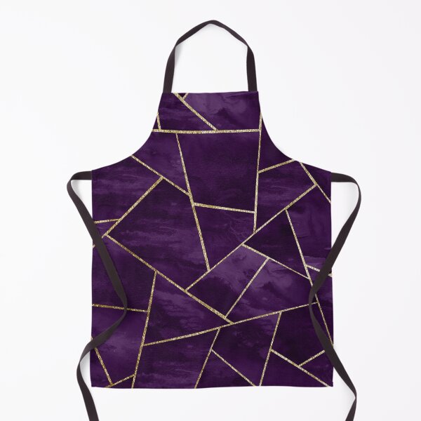 Item preview, Dark Purple Ink Gold Geometric Glam #1 #geo #decor #art (Photo of Foil Only - Not Reflective) designed and sold by Anita's & Bella's Art.