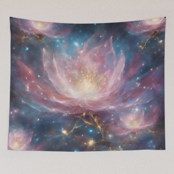 Item preview, Cosmic Flowers - Celestial Floral Digital Art designed and sold by colorvisionart.