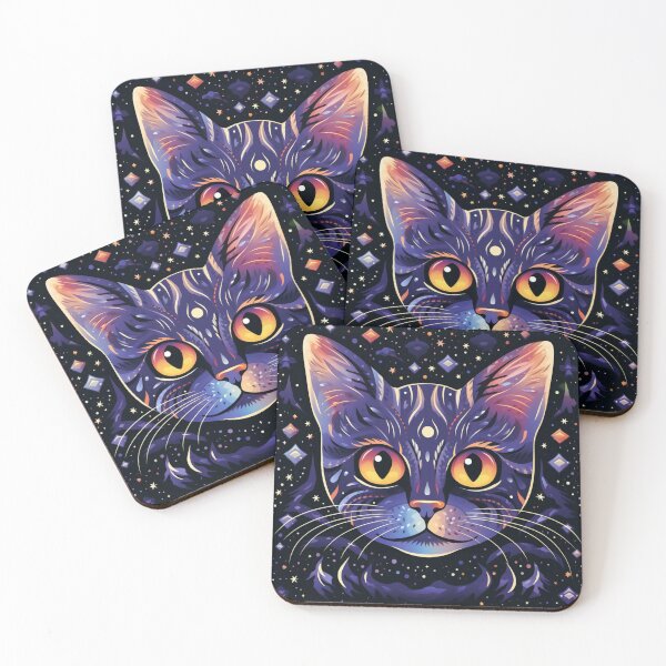 Item preview, Galacticat pretty eyes pattern designed and sold by SmileshareShop.