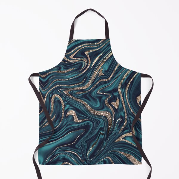 Item preview, Teal Navy Blue Gold Glam Marble #1 (Photo of Glitter Only - Not Reflective) designed and sold by Anita's & Bella's Art.
