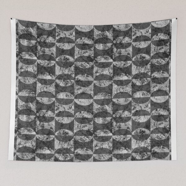 Item preview, Geometric distressed background gray designed and sold by Alessandro Remo Mazzoni Remotextiles.