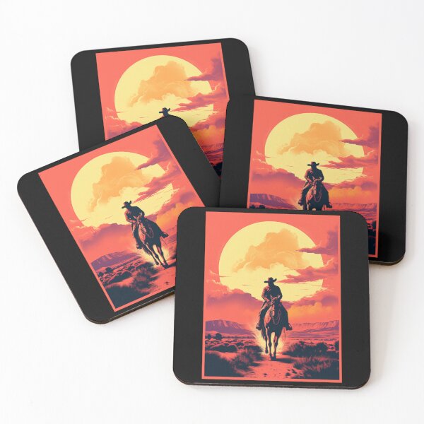 Item preview, WILD WILD WEST SUNSET COWBOY RIDE 1  designed and sold by justyna-s28.