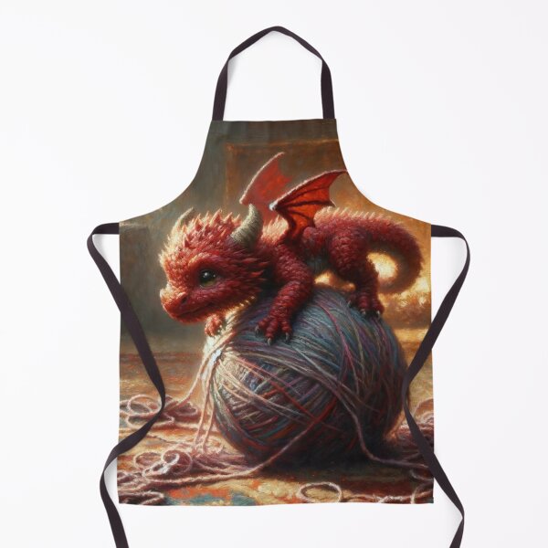 Item preview, Copy of Cute Baby Dragon Playing with a Ball of Yarn designed and sold by PinoyDnDShirts.