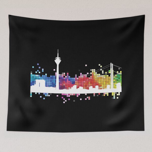 Item preview, Düsseldorf Germany city skyline television tower designed and sold by BullDesignsShop.