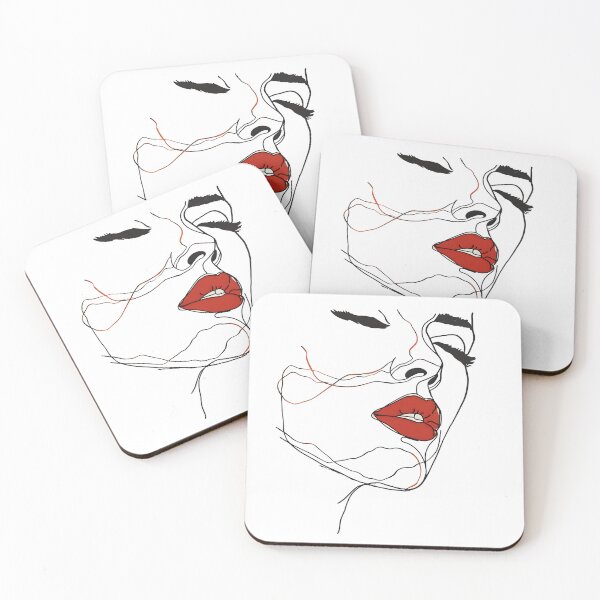 Item preview, Love and Kiss Line Art designed and sold by AiApparel24-art.