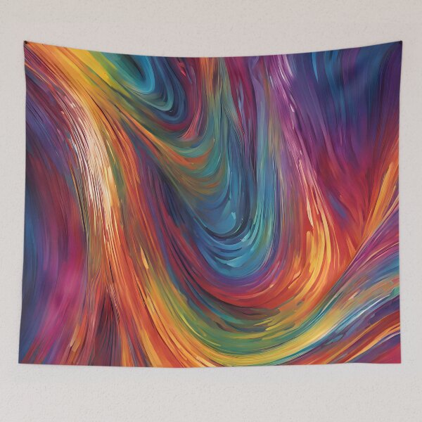 Item preview, Chromic Cascade - Abstract Colorful Cascade designed and sold by colorvisionart.
