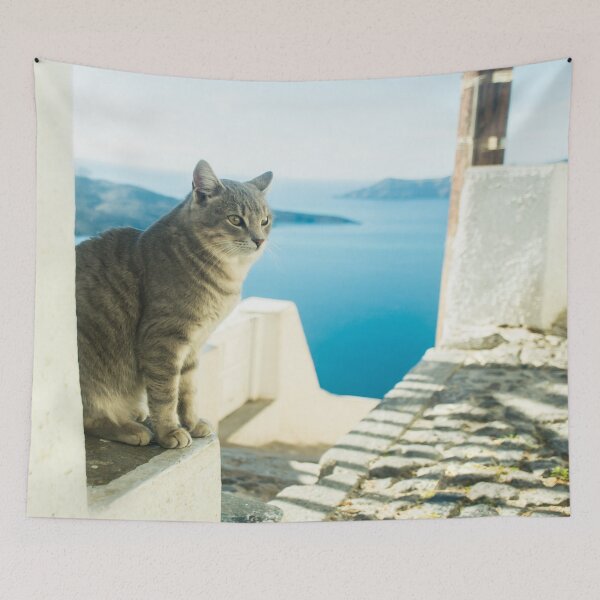 Item preview, Santorini cat designed and sold by LittleRhino.