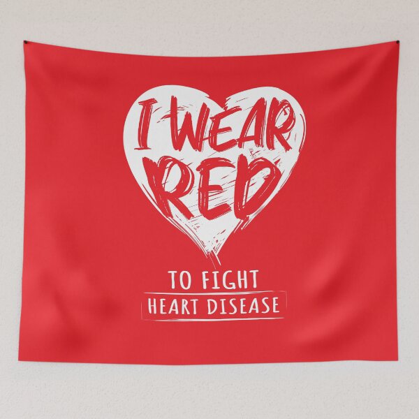 Item preview, I Wear Red to Fight Heart Disease National Awareness Wear Red Day designed and sold by TeeServes.