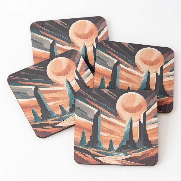Item preview, Other planet Abstract Landscape designed and sold by colorvisionart.