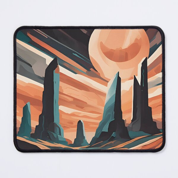 Item preview, Other planet Abstract Landscape designed and sold by colorvisionart.