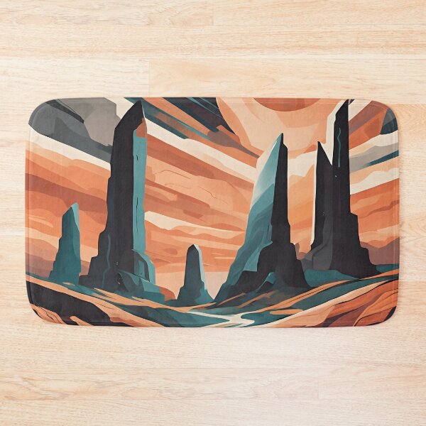 Item preview, Other planet Abstract Landscape designed and sold by colorvisionart.