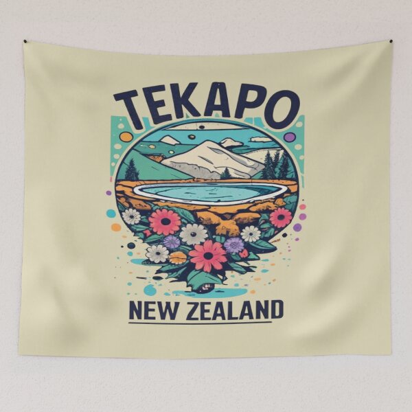 Item preview, Tekapo Hot Springs, Hot Pools New Zaland Travel, Vintage designed and sold by UrbanGraphixs.