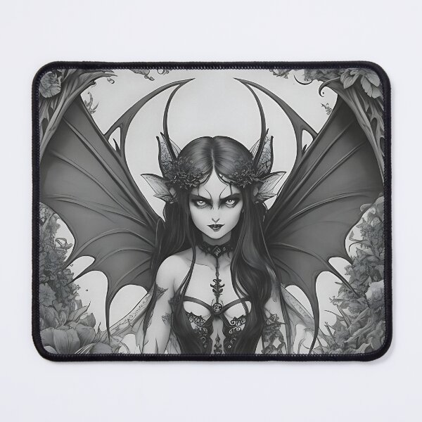 Item preview, Evil fairy with wings in the frame of mystical mythical creatures designed and sold by Frostquest.