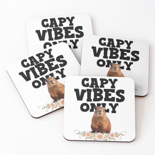 Item preview, Capybara Happy Vibes designed and sold by Whackadoodletee.