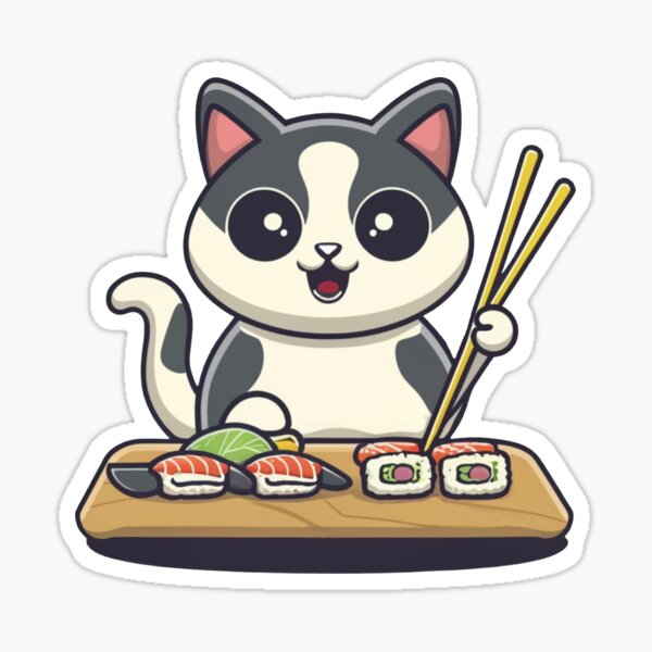 Item preview, Sushi Chef cat designed and sold by kestey.