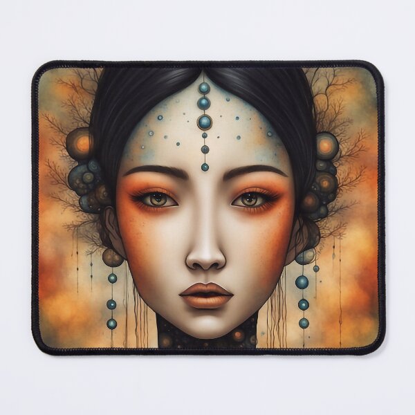 Item preview, Surreal Painting of an Asian Woman designed and sold by MissQuiss.
