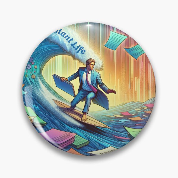 Item preview, Accountant Life, Paperwork Surfing designed and sold by AnalajiaDesigns.