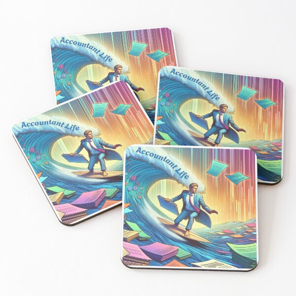 Item preview, Accountant Life, Paperwork Surfing designed and sold by AnalajiaDesigns.