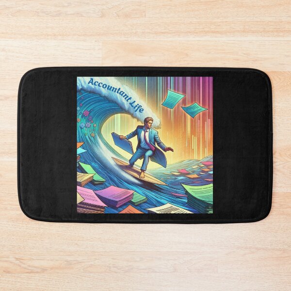 Item preview, Accountant Life, Paperwork Surfing designed and sold by AnalajiaDesigns.