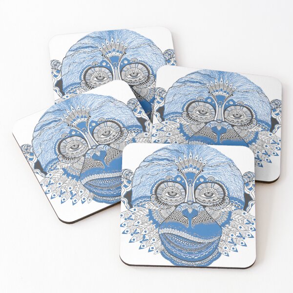 Item preview, Psychedelic lines of monkey designed and sold by KAY Artists.