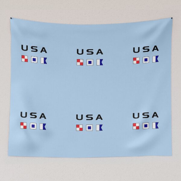 Item preview, USA Nautical Maritime Signal Sailing Flags Light-Color  designed and sold by TinyStarAmerica.