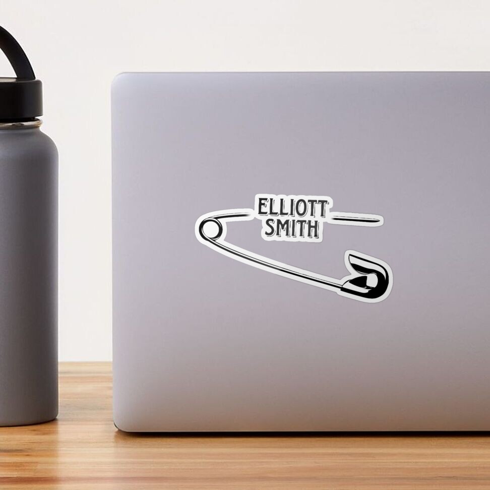 Elliott Smith Live Distressed Design Sticker - Vinyl Decal For Cars, Laptops, Windows