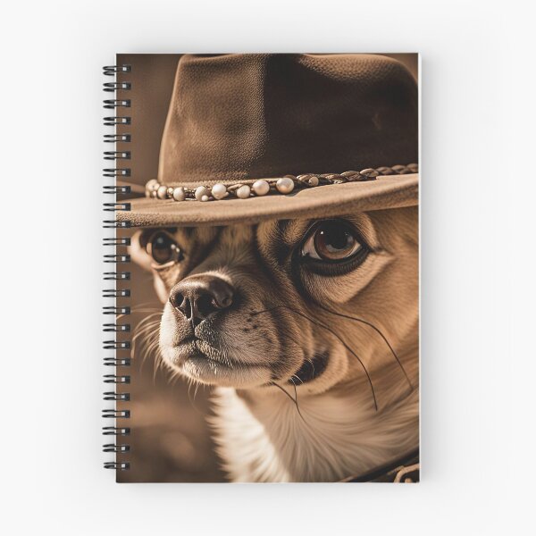 Item preview, Little Hombre A Chihuahua with Cowboy Hat and Mean Look designed and sold by Stephanie Laird.