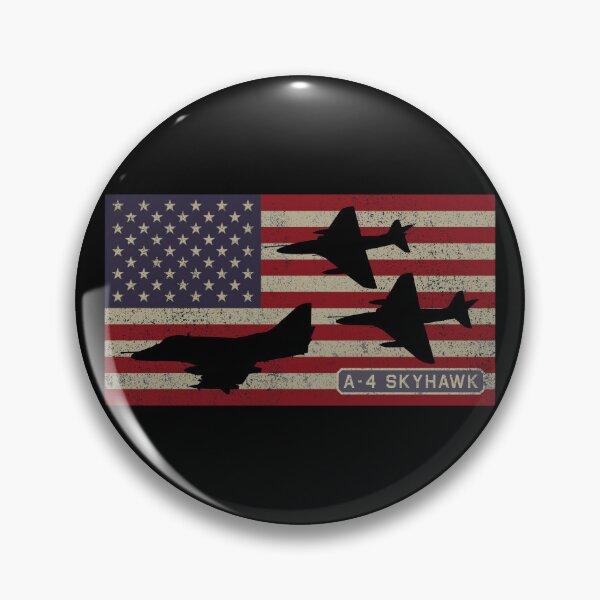 Item preview, A-4 Skyhawk American Jet Plane USA Patriotic Flag designed and sold by MilitaryMart.