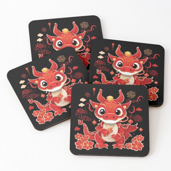 Item preview, Adorable Chinese Zodiac Lucky Dragon for Lunar New Year 2024 designed and sold by SEVENPRINTS.