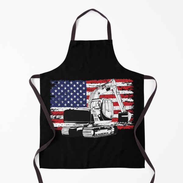 Item preview, excavator red white and blue designed and sold by Whitetailcrafts.
