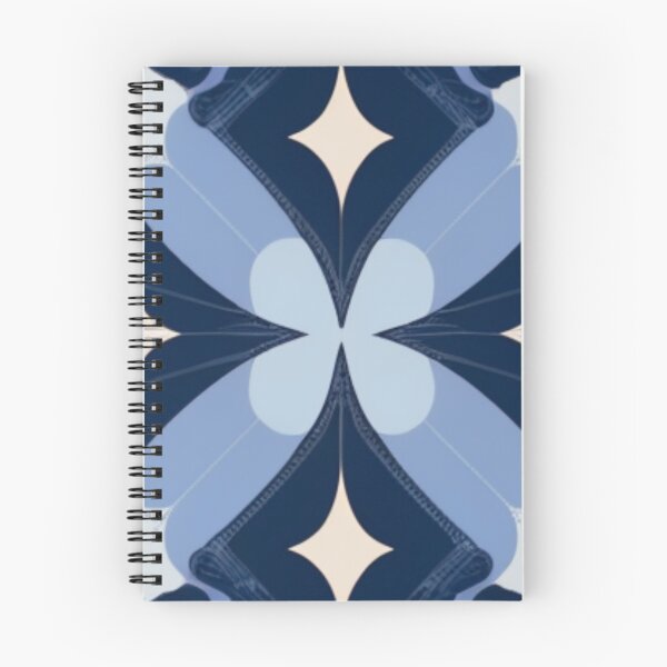 Item preview,  Elegant Seamless Futuristic Blue And White Pattern Design designed and sold by mymagicstoreus.