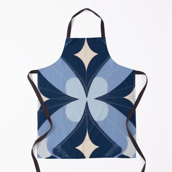 Item preview,  Elegant Seamless Futuristic Blue And White Pattern Design designed and sold by mymagicstoreus.